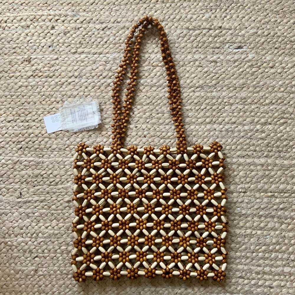 UO Handmade Wooden Beaded Tote